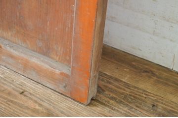 アンティーク建具　どこか懐かしい雰囲気を感じる横桟入りのガラス戸1枚(引き戸)(R-064624)