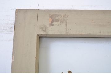 アンティーク建具　ペイント仕上げ限定　剥げたペンキの風合いが味わい深いドア1枚(扉、木製ドア、木製扉)(R-064625)