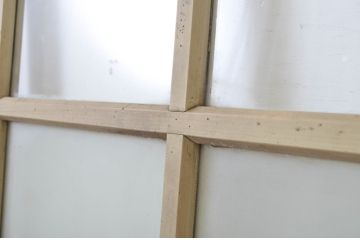 アンティーク建具　ペイント仕上げ限定　剥げたペンキの風合いが味わい深いドア1枚(扉、木製ドア、木製扉)(R-064625)