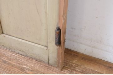 アンティーク建具　ペイント仕上げ限定　剥げたペンキの風合いが味わい深いドア1枚(扉、木製ドア、木製扉)(R-064625)