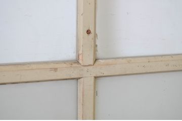 アンティーク建具　ペイント仕上げ限定　剥げたペンキの風合いが味わい深いドア1枚(扉、木製ドア、木製扉)(R-064625)