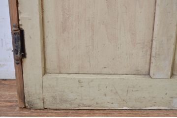 アンティーク建具　ペイント仕上げ限定　剥げたペンキの風合いが味わい深いドア1枚(扉、木製ドア、木製扉)(R-064625)