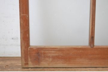 レトロ建具　昭和レトロな空間造りにおすすめのガラス戸1枚(引き戸、格子戸)(R-064626)