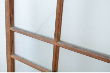 アンティーク建具　昭和初期　大正ロマンの雰囲気漂う幅狭ガラス戸1枚(引き戸)(R-064627)