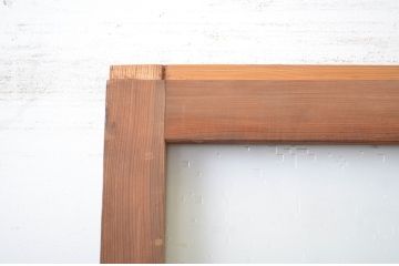 アンティーク建具　昭和初期　大正ロマンの雰囲気漂う幅狭ガラス戸1枚(引き戸)(R-064627)