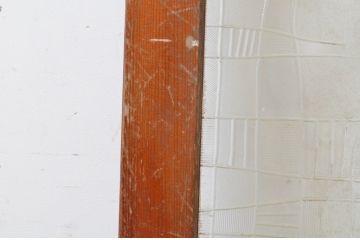 アンティーク建具　大判のレトロなプレスガラスが魅力のガラス戸1枚(引き戸、建具)(R-064636)