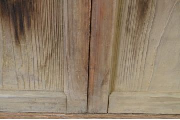 アンティーク建具　大正ロマン　懐かしい雰囲気が漂うガラス戸2枚セット(引き戸)(R-064637)