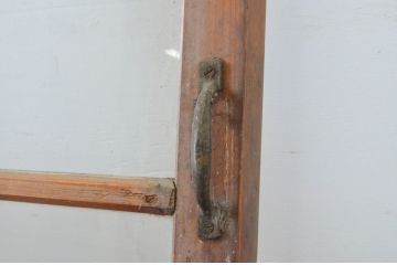 アンティーク建具　大正ロマン　懐かしい雰囲気が漂うガラス戸2枚セット(引き戸)(R-064637)