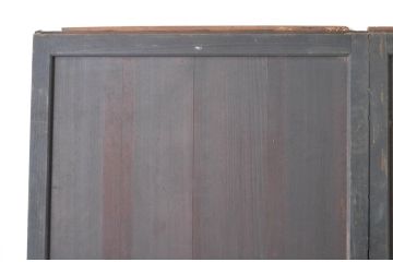アンティーク建具　落ち着いた和の空間を演出する格子帯戸3枚セット(格子戸、引き戸)(R-064643)