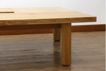 中古　飛騨産業　キツツキ　森のことばシリーズ　SN161T　優しい木の温もり溢れる正方形フロアテーブル(座卓、ローテーブル、センターテーブル)(定価約18万9千円)(R-064659)