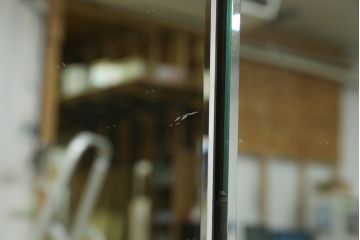 イギリスアンティーク　オーク材　品のある猫脚のデザインがお洒落な三面鏡のドレッサー(鏡台、化粧台、ミラー)(R-064661)