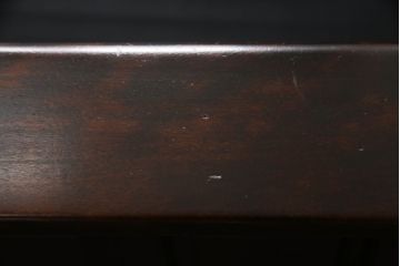 中古　北海道民芸家具　セパレートスタイル　シックな木製フレームの3人掛けソファ(三人掛けソファ、トリプルソファ、アームソファ、ヴィンテージ)(R-064669)