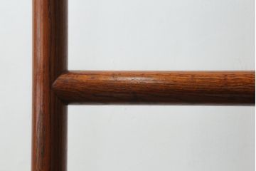 和製アンティーク　古い栓材の味わいが魅力的な二段大衣桁(着物ハンガー、えもん掛け、衣紋掛け、着物掛け、ハンガーラック、ハンガー)(R-064723)