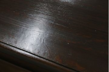 和製アンティーク　楢(ナラ)材　組立式　重厚感ある佇まいが目を引く両袖机(ニーホールデスク、ワークデスク、オフィスデスク、在宅用、在宅ワーク)(R-064726)