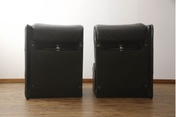 中古　極美品　EKORNES(エコーネス)　ストレスレス　エミリー　くつろぎの時間におすすめの本革ソファ(電動モーター式、二人掛け、2Pソファ、スチール、マットブラック、2P、北欧)(定価約78万円)(R-064727)