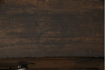 和製アンティーク　激レアデザイン!!　大振りの丸金具が魅力的な引き出し12杯付きの帳場小箪笥(帳場箪笥、収納タンス、時代箪笥、引き出し)(R-064732)