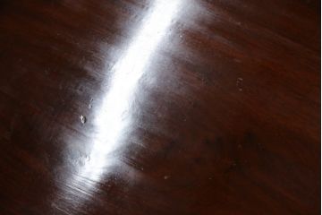 アジアンビンテージ　高級品!!　凝ったデザインの彫刻が魅力の唐木材製ベンチ(長椅子、長イス、花梨材、カリン材、板座チェア、3人掛けベンチ、ヴィンテージ)(R-064738)