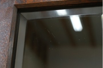 中古　松本民芸家具　落ち着きのある洗練された佇まいが魅力のG-1型面取食器棚　定価約57万円　(R-064744)