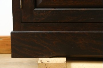中古　松本民芸家具　落ち着きのある洗練された佇まいが魅力のG-1型面取食器棚　定価約57万円　(R-064744)