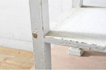 希少!!　大正時代!!　古作造り　角ばったデザインがレトロな雰囲気を醸し出すケビントガラスケース(ショーケース、デンタルケース、デンタルキャビネット、収納棚、陳列棚、飾り棚、戸棚、店舗什器)(R-064834)