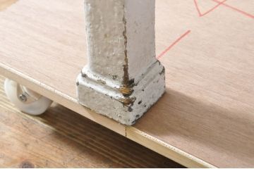 和製アンティーク　希少!!　大正時代!!　古作造り　角ばったデザインがレトロな雰囲気を醸し出すケビントガラスケース(ショーケース、デンタルケース、デンタルキャビネット、収納棚、陳列棚、飾り棚、戸棚、店舗什器)(R-064835)