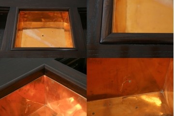 中古　広島県　博永家具　高級感漂う和モダンデザインが魅力の囲炉裏ダイニングセット　定価約134万円　(R-064836)