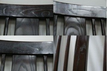 中古　広島県　博永家具　高級感漂う和モダンデザインが魅力の囲炉裏ダイニングセット　定価約134万円　(R-064836)