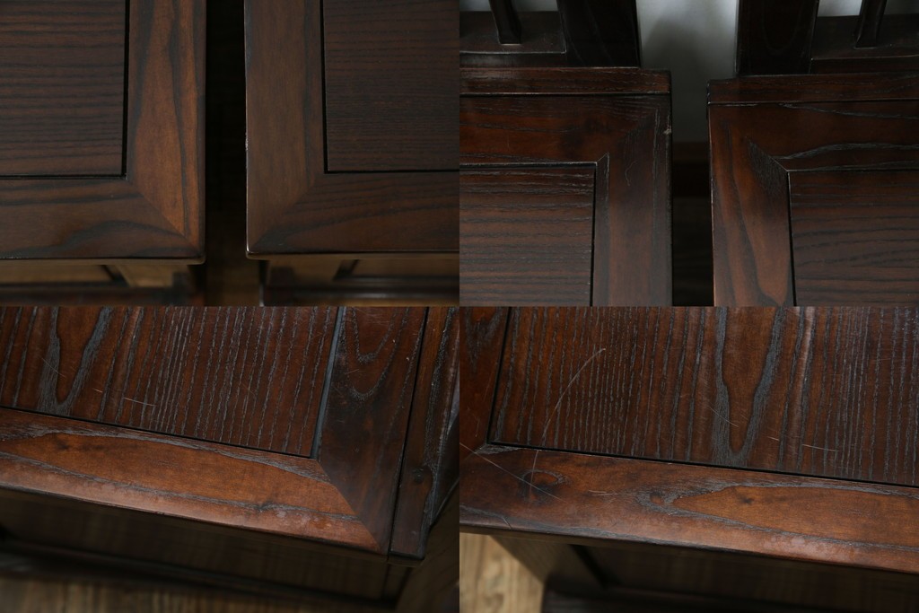 中古　広島県　博永家具　高級感漂う和モダンデザインが魅力の囲炉裏ダイニングセット　定価約134万円　(R-064836)