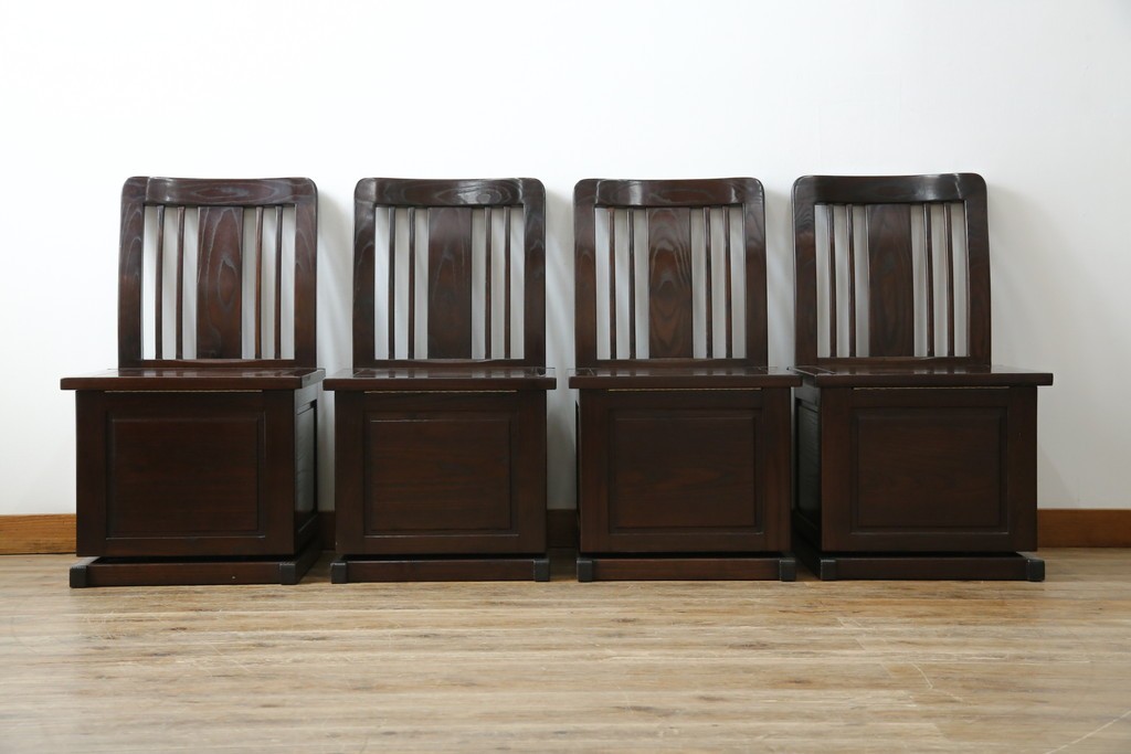 中古　広島県　博永家具　高級感漂う和モダンデザインが魅力の囲炉裏ダイニングセット　定価約134万円　(R-064836)