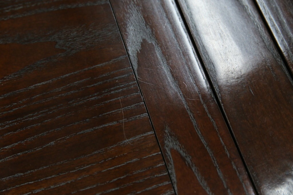 中古　広島県　博永家具　高級感漂う和モダンデザインが魅力の囲炉裏ダイニングセット　定価約134万円　(R-064836)