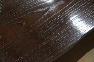 中古　広島県　博永家具　高級感漂う和モダンデザインが魅力の囲炉裏ダイニングセット　定価約134万円　(R-064836)