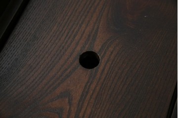 中古　広島県　博永家具　高級感漂う和モダンデザインが魅力の囲炉裏ダイニングセット　定価約134万円　(R-064836)