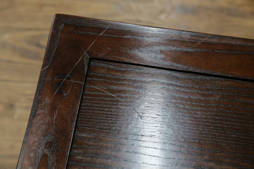 中古　広島県　博永家具　高級感漂う和モダンデザインが魅力の囲炉裏ダイニングセット　定価約134万円　(R-064836)