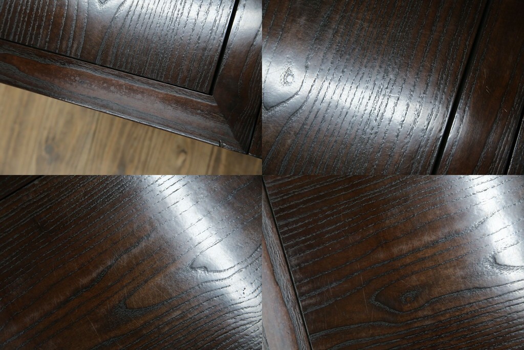 中古　広島県　博永家具　高級感漂う和モダンデザインが魅力の囲炉裏ダイニングセット　定価約134万円　(R-064836)