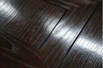 中古　広島県　博永家具　高級感漂う和モダンデザインが魅力の囲炉裏ダイニングセット　定価約134万円　(R-064836)