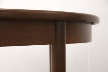 イギリスビンテージ　G-PLAN(ジープラン)　木の温もりが感じられるダイニングテーブル(エクステンションテーブル、拡張式テーブル、ラウンドテーブル、2人掛け、4人掛け、6人掛け、ヴィンテージ、北欧)(R-064840)
