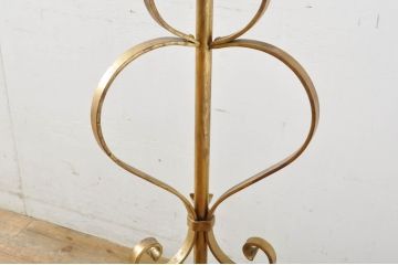 イタリアフィレンツェビンテージ　FABBRICA LAMPADARI　上品な佇まいが魅力のロートアイアンスタンドライト(フロアスタンド、ヴィンテージ)(R-064841)