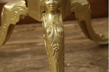 新品未使用　イタリア製　組み立て式　真鍮(しんちゅう)　ゴージャスな装飾が空間に華やぎをもたらすコートハンガー(ポールハンガー、ホールハンガー、帽子掛け、店舗什器)(定価約5万円)(R-064843)