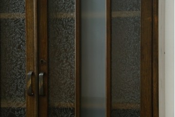 和製アンティーク　昭和初期　モダンデザインが目を惹く本箱　(R-064847)