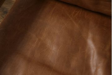 中古　IDEE(イデー)　DIMANCHE SOFA(C3)Leather(ディモンシュソファ)　本革(フルグレインレザー)　使い込まれた味わいが魅力的な2.5人掛けソファ(3人掛けソファ、2人掛けソファ)(定価約35万円)(R-064864)