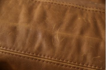 中古　IDEE(イデー)　DIMANCHE SOFA(C3)Leather(ディモンシュソファ)　本革(フルグレインレザー)　使い込まれた味わいが魅力的な2.5人掛けソファ(3人掛けソファ、2人掛けソファ)(定価約35万円)(R-064864)
