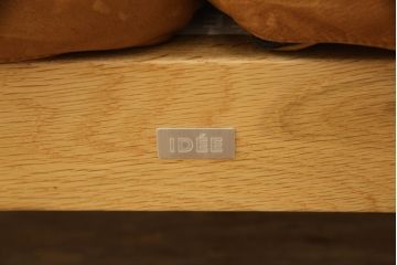 中古　IDEE(イデー)　DIMANCHE SOFA(C3)Leather(ディモンシュソファ)　本革(フルグレインレザー)　使い込まれた味わいが魅力的な2.5人掛けソファ(3人掛けソファ、2人掛けソファ)(定価約35万円)(R-064864)