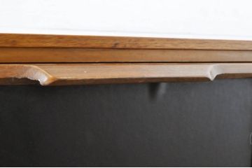 北欧ビンテージ　チーク材　ブラックカラーの扉が格好良い!!メンズライクな空間を演出するサイドボード(収納棚、戸棚、サイドキャビネット、引き出し、リビングボード、ヴィンテージ)(R-064865)
