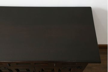 中古　美品　松本民芸家具　希少!　コレクションにもおすすめなS.P型サイドボード(収納棚、戸棚、サイドキャビネット、SP型)(R-064879)