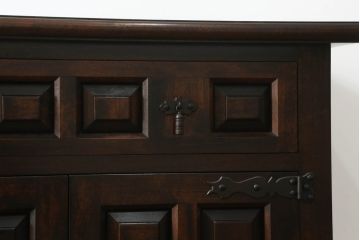 中古　美品　松本民芸家具　希少!　コレクションにもおすすめなS.P型サイドボード(収納棚、戸棚、サイドキャビネット、SP型)(R-064879)