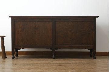 中古　美品　松本民芸家具　希少!　コレクションにもおすすめなS.P型サイドボード(収納棚、戸棚、サイドキャビネット、SP型)(R-064879)