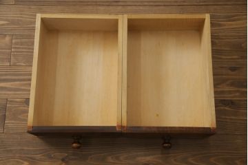 中古　松本民芸家具　上品な雰囲気漂うライティングビューロー(ワークデスク、簿記机、在宅用、在宅ワーク用、収納棚、戸棚、サイドキャビネット)(R-064880)