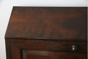 中古　松本民芸家具　上品な雰囲気漂うライティングビューロー(ワークデスク、簿記机、在宅用、在宅ワーク用、収納棚、戸棚、サイドキャビネット)(R-064880)