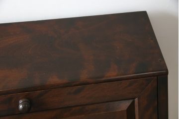 中古　松本民芸家具　上品な雰囲気漂うライティングビューロー(ワークデスク、簿記机、在宅用、在宅ワーク用、収納棚、戸棚、サイドキャビネット)(R-064880)