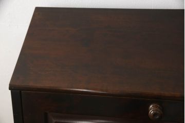 中古　北海道民芸家具　シンプルなデザインが魅力のライティングビューロー(ワークデスク、簿記机、在宅ワーク、在宅用、引き出し)(R-064884)